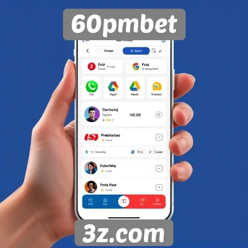 Interface do usuário do 60pmbet é acessível